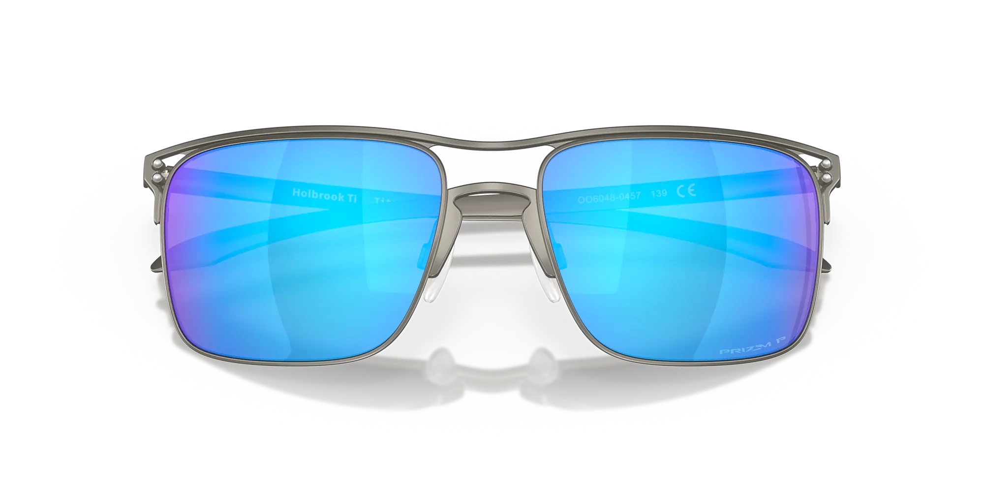 Oakley Okulary przeciwsłoneczne HOLBROOK TI Matte Gunmetal, Prizm Sapphire Polarized OO6048-04