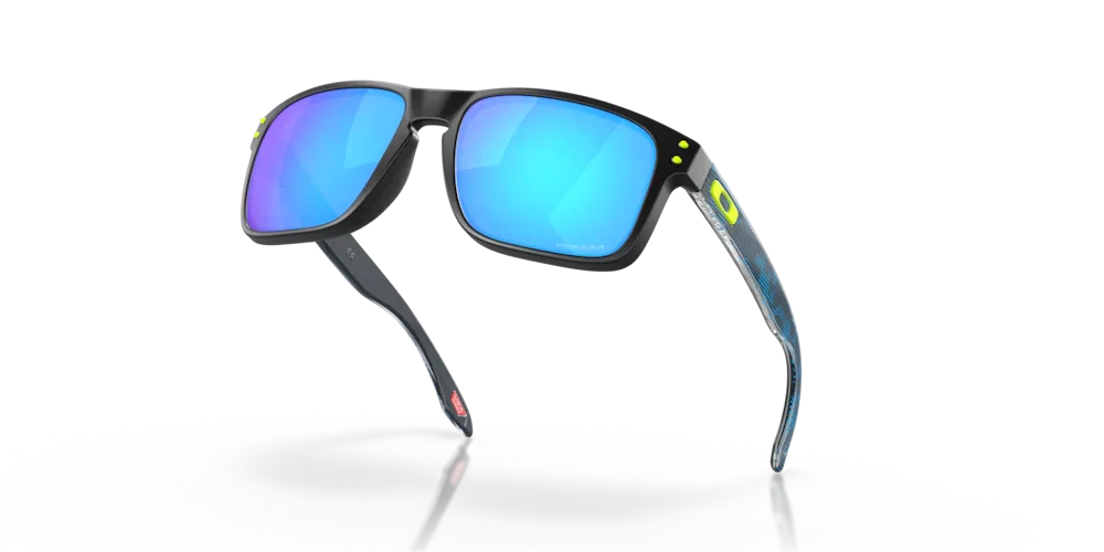 Oakley Okulary przeciwsłoneczne HOLBROOK High Resolution Collection Polished Black, Prizm Sapphire OO9102-V5