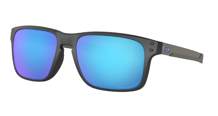 Oakley Okulary przeciwsłoneczne HOLBROOK MIX Steel / Prizm Sapphire Polarized OO9384-10