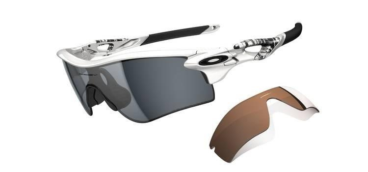 Oakley Sunglasses RADARLOCK PATH Matte White/Grey Polarized & VR28 Black Iridium OO9181-20