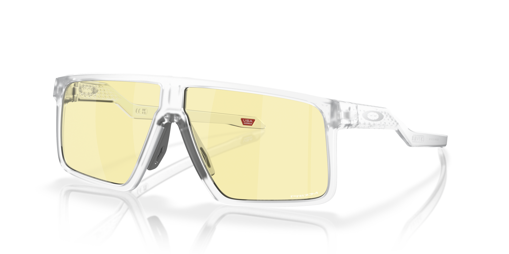 Oakley Okulary przeciwsłoneczne HELUX Matte Clear/Prizm Gaming OO9285-04