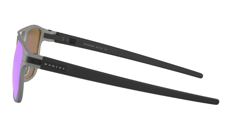 Oakley Okulary przeciwsłoneczne LATCH ALPHA Matte Light Gunmetal/Prizm Sapphire Polarized OO4128-04