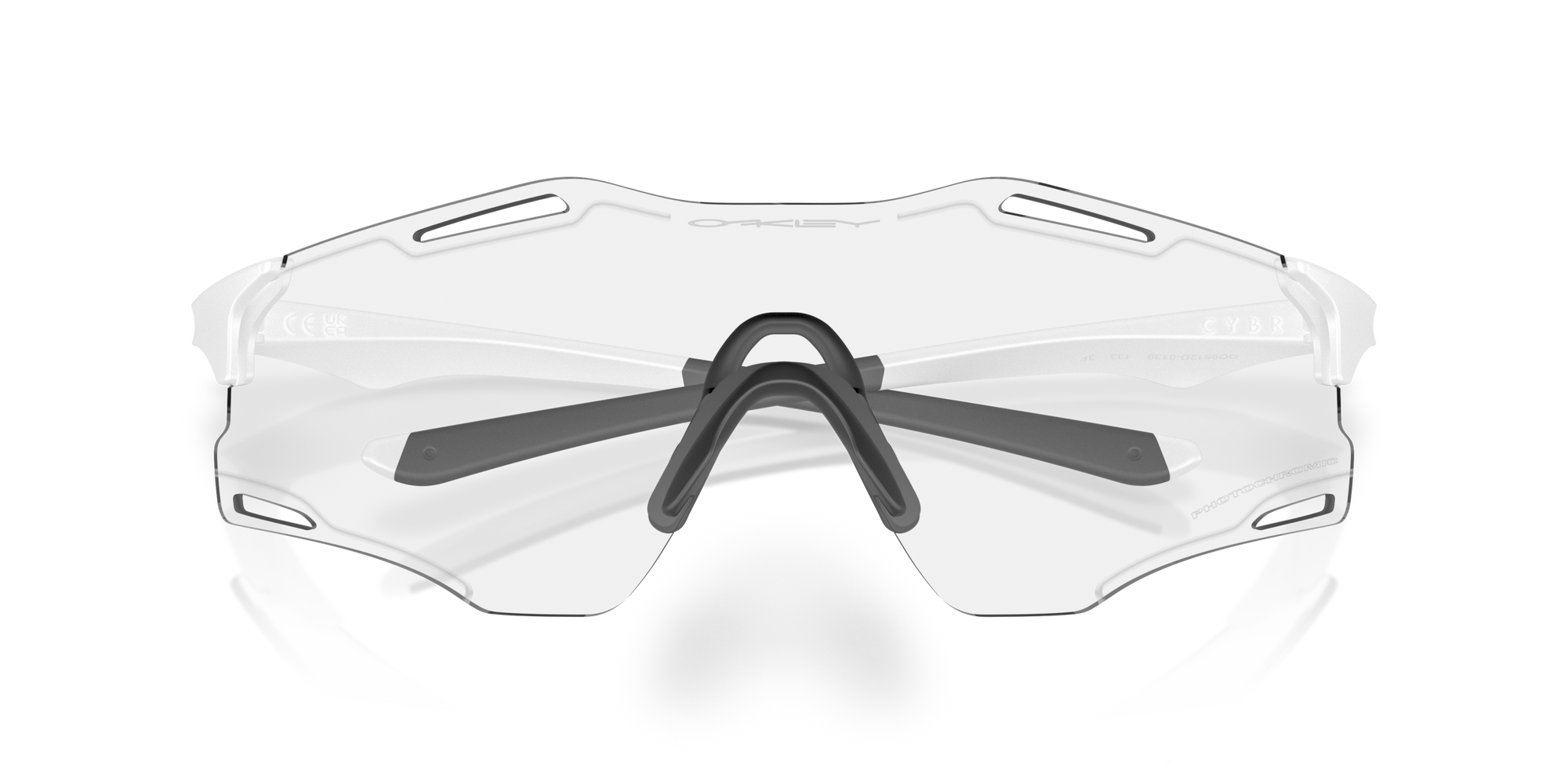 Oakley Okulary przeciwsłoneczne CYBR ZERO Matte White / Clear To Black Iridium Photochromic OO9512D-01