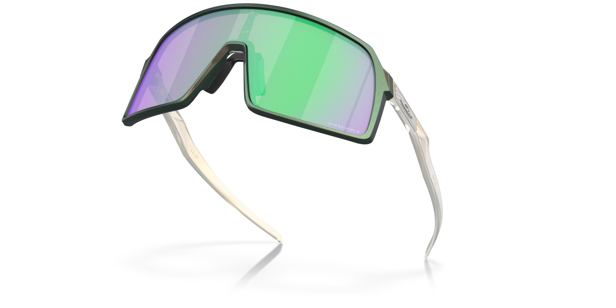 Oakley Sunglasses SUTRO Matte Silver Green/Prizm Road Jade OO9406-A2