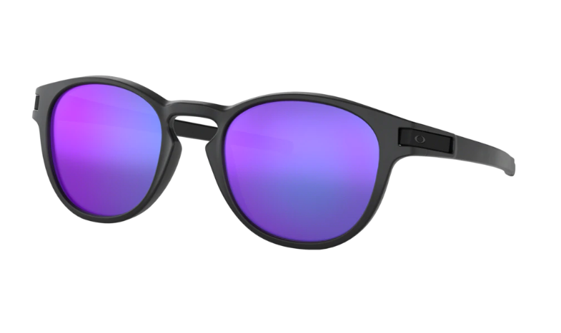 Oakley Sunglasses LATCH Matte Black/Violet Iridium OO9265-06