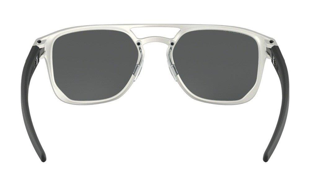 Oakley Okulary przeciwsłoneczne LATCH ALPHA Matte Silver/Prizm Black Polarized OO4128-01