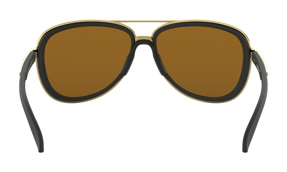 Oakley Okulary przeciwsłoneczne SPLIT TIME Soft Black/24k Iridium OO4129-03