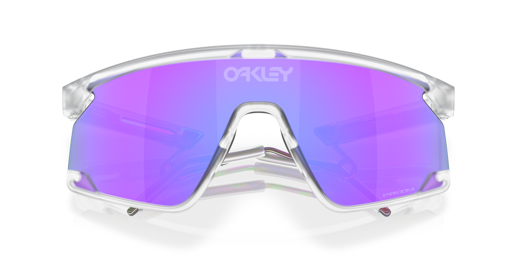 Oakley Sunglasses BXTR METAL Matte Clear / Prizm Violet OO9237-02