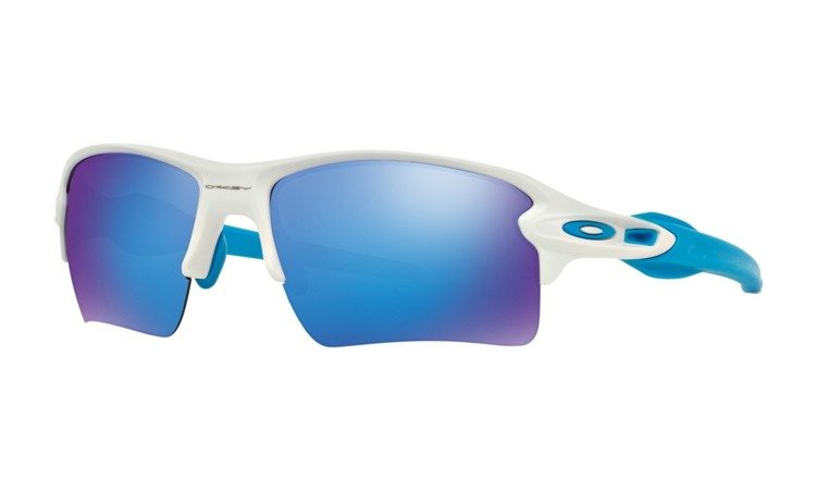Oakley Okulary FLAK 2.0 XL Matte White/Sapphire Iridium OO9188-02