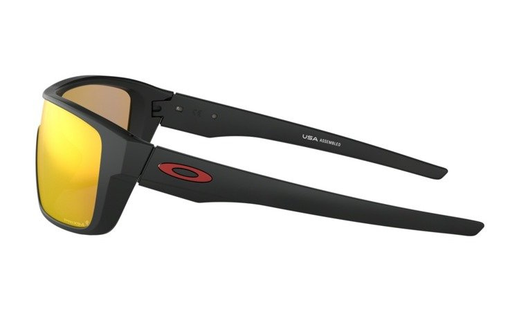 Oakley Okulary przeciwsłoneczne STRAIGHTBACK Matte Black/Prizm Ruby Polarized OO9411-06