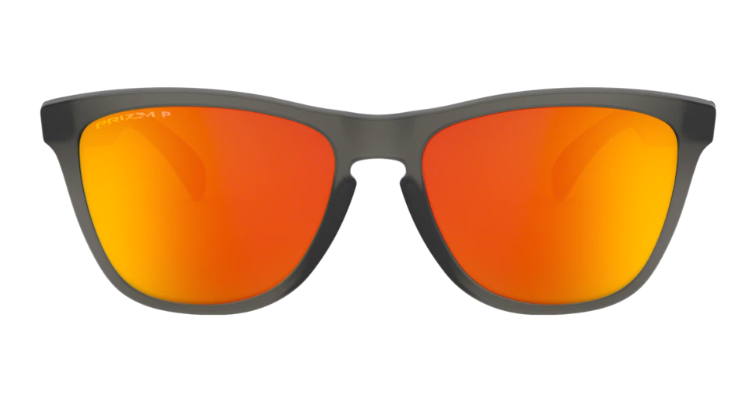 Oakley Sunglasses FROGSKINS Matte Grey Smoke / Prizm Ruby Polarized OO9013-F8