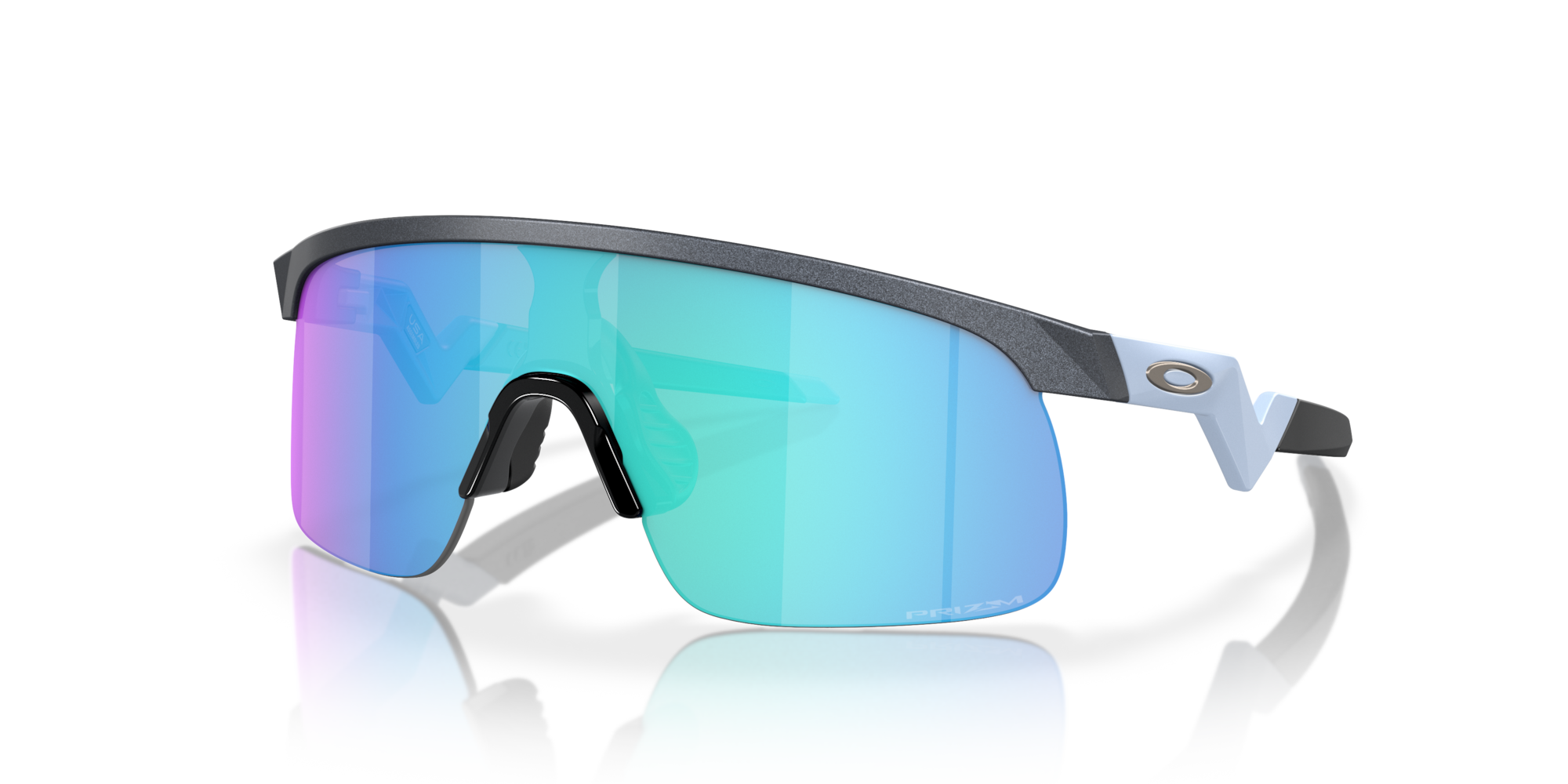 Oakley Dziecięce Okulary przeciwsłoneczne RESISTOR Blue Steel / Prizm Sapphire OJ9010-16