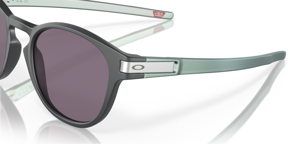 Oakley Okulary przeciwsłoneczne Latch Matte Carbon, Prizm Grey OO9265-62