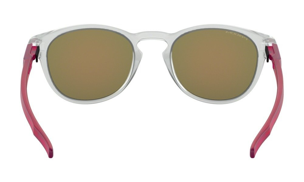 Oakley Okulary przeciwsłoneczne LATCH Matte Clear/Prizm Ruby OO9265-47