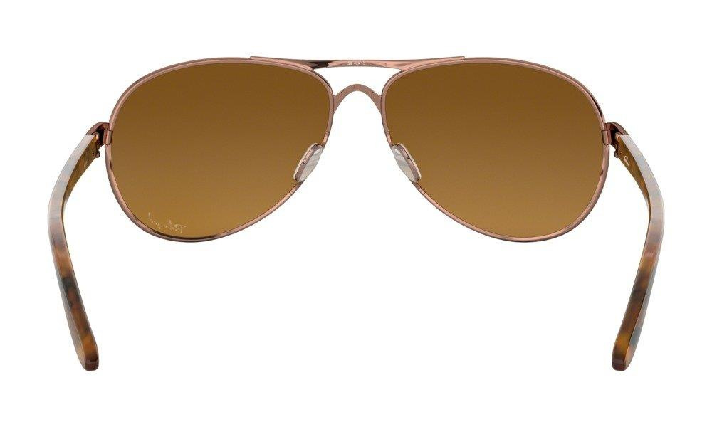 Oakley Sunglasses FEEDBACK Rose Gold/ Brown Gradient Polarized OO4079-14