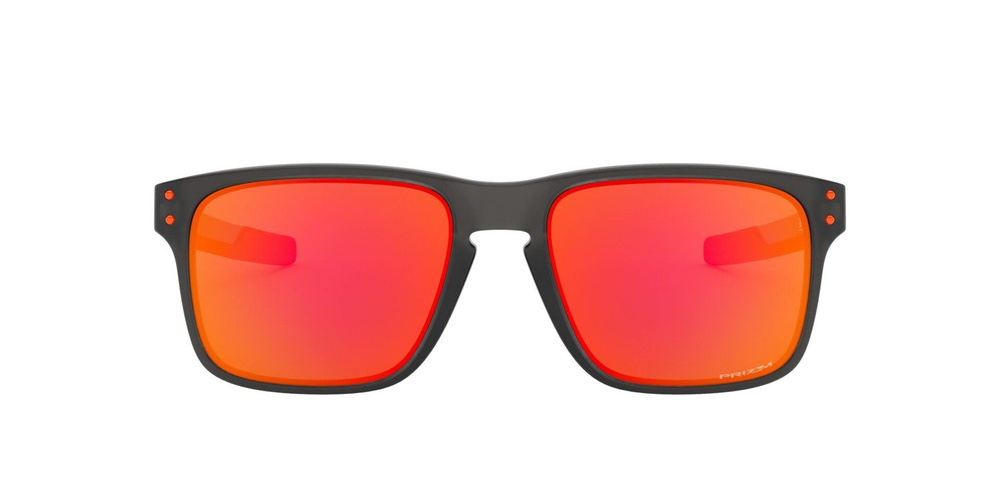 Oakley Okulary przeciwsłoneczne HOLBROOK MIX Matte Grey Smoke / Prizm Ruby OO9384-15