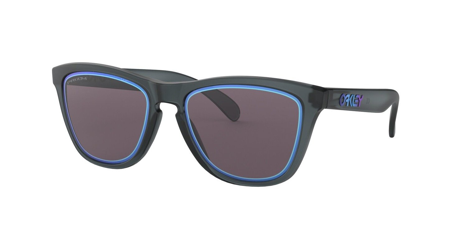 Oakley Okulary przeciwsłoneczne FROGSKINS Matte Crystal Black/Prizm Grey Sapphire Alt Iridiu OO9013-E3