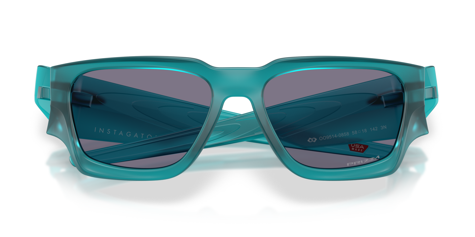 Oakley Okulary przeciwsłoneczne Instagator Matte Transparent Artic Surf / Prizm Grey OO9514-08