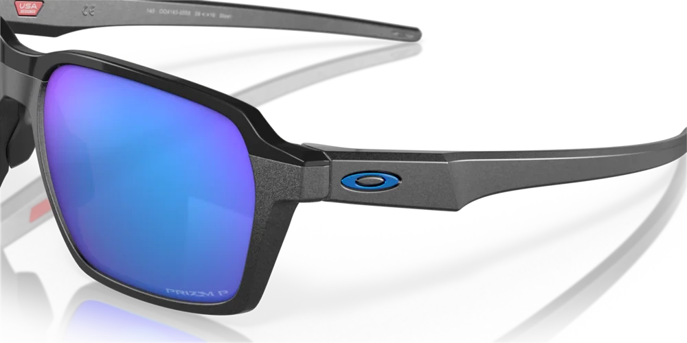 Oakley Sunglasses PARLAY Steel/Prizm Sapphire Polarized OO4143-05
