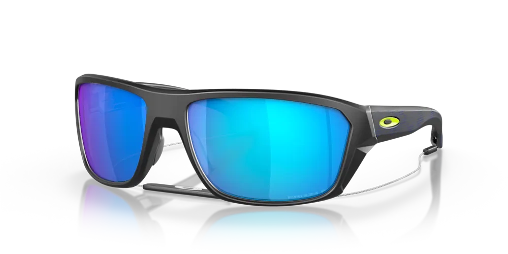 Oakley Okulary przeciwsłoneczne Split Shot High Resolution Collection Matte Black, Prizm Sapphire Polarized OO9416-33