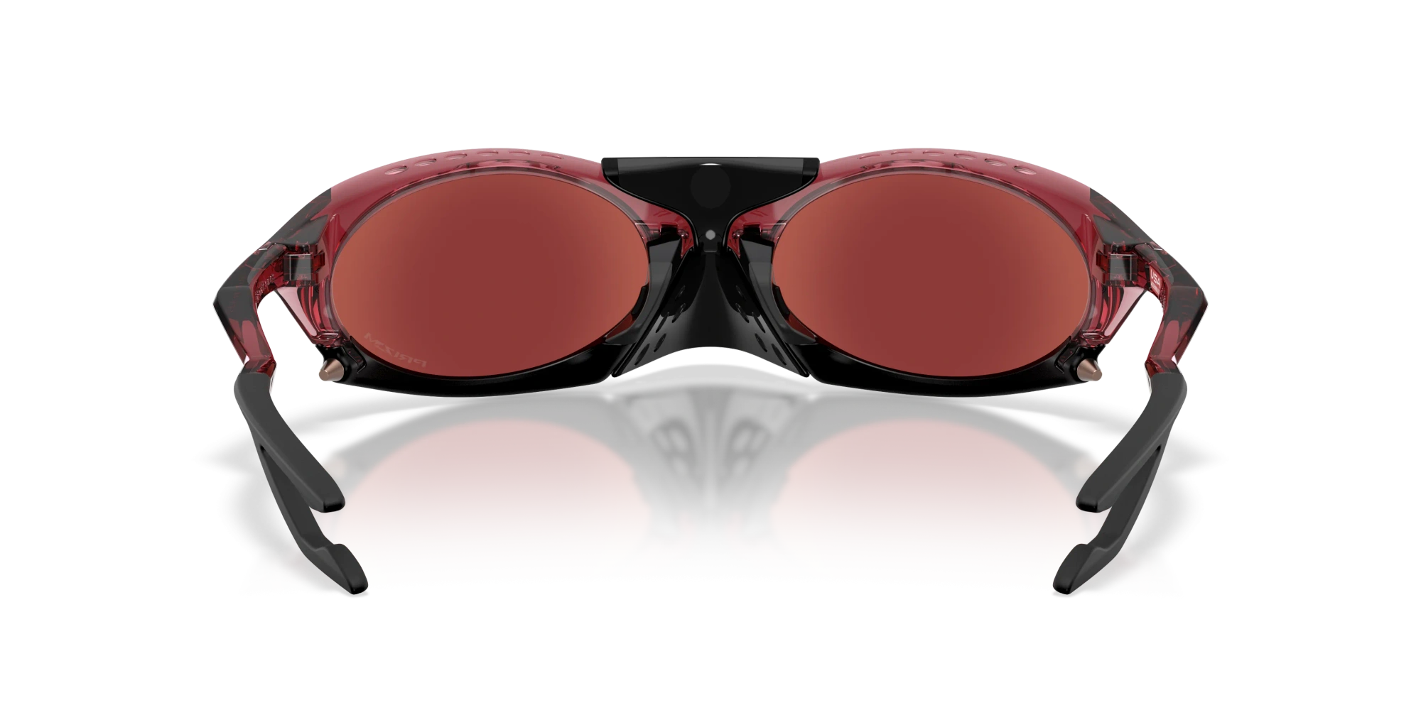 Oakley Okulary przeciwsłoneczne PLANTARIS Transparent Iron Red/Prizm Snow Black Iridium OO9437-16
