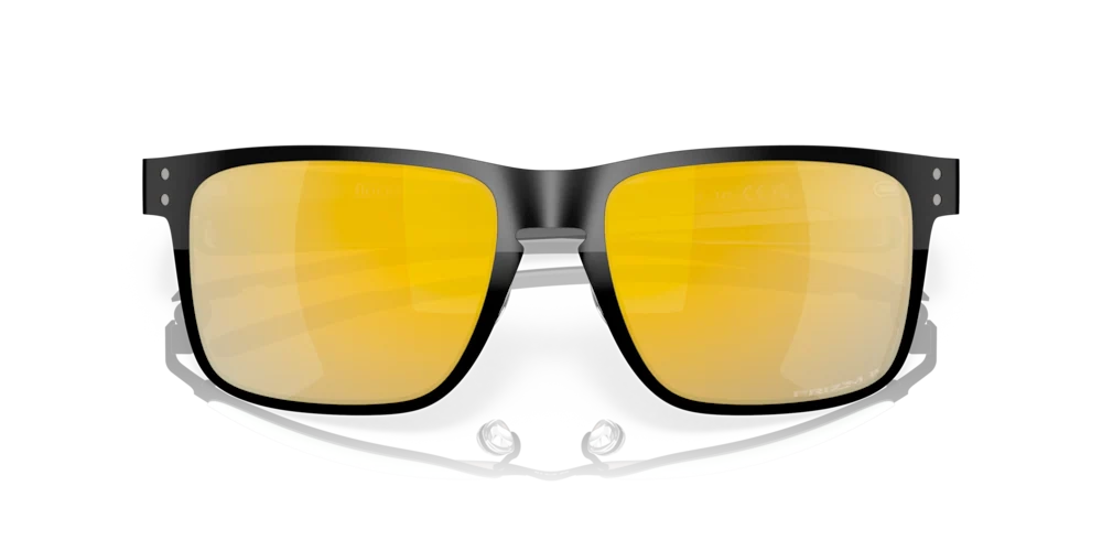 Oakley Okulary przeciwsłoneczne HOLBROOK METAL Polished Black/Prizm 24k Polarized OO4123-20