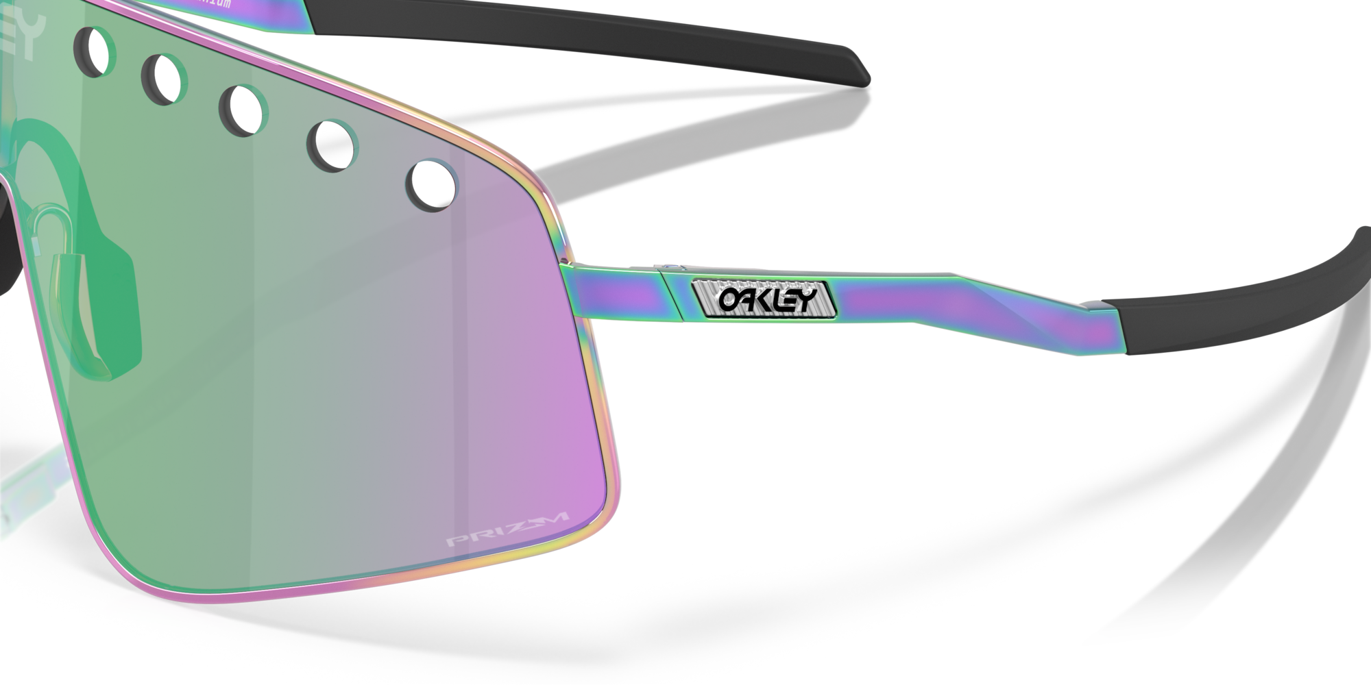 Oakley Okulary przeciwsłoneczne SUTRO TI SWEEP Polished Oil Slick/Prizm Road Jade OO6025-05