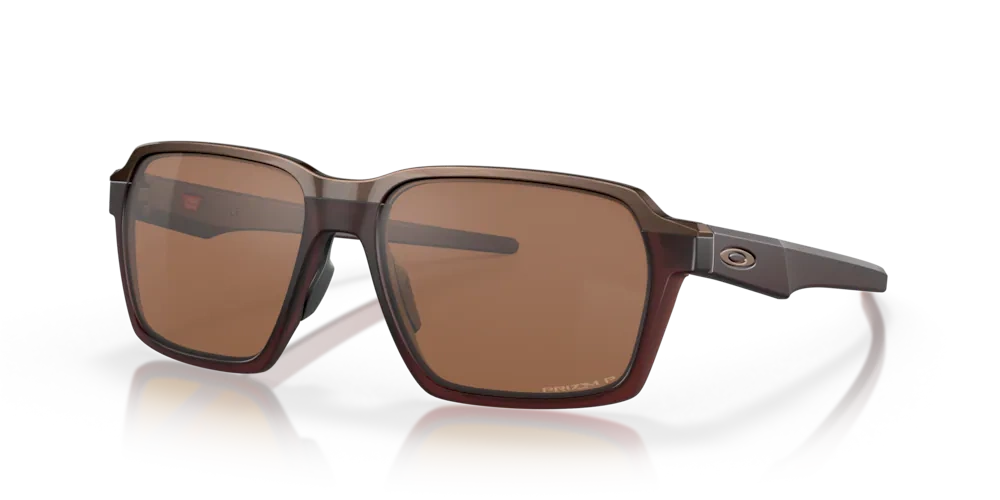 Oakley Okulary przeciwsłoneczne PARLAY Matte Rootbeer/Prizm Tungsten Polarized OO4143-06