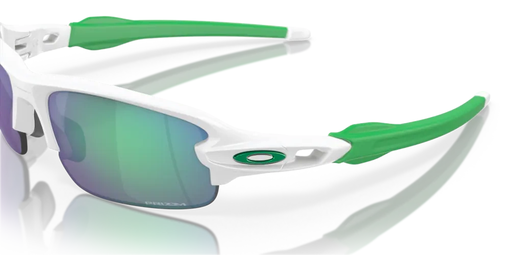 Oakley Sunglasses Junior FLAK XXS Matte White, Prizm Jade OJ9008-08