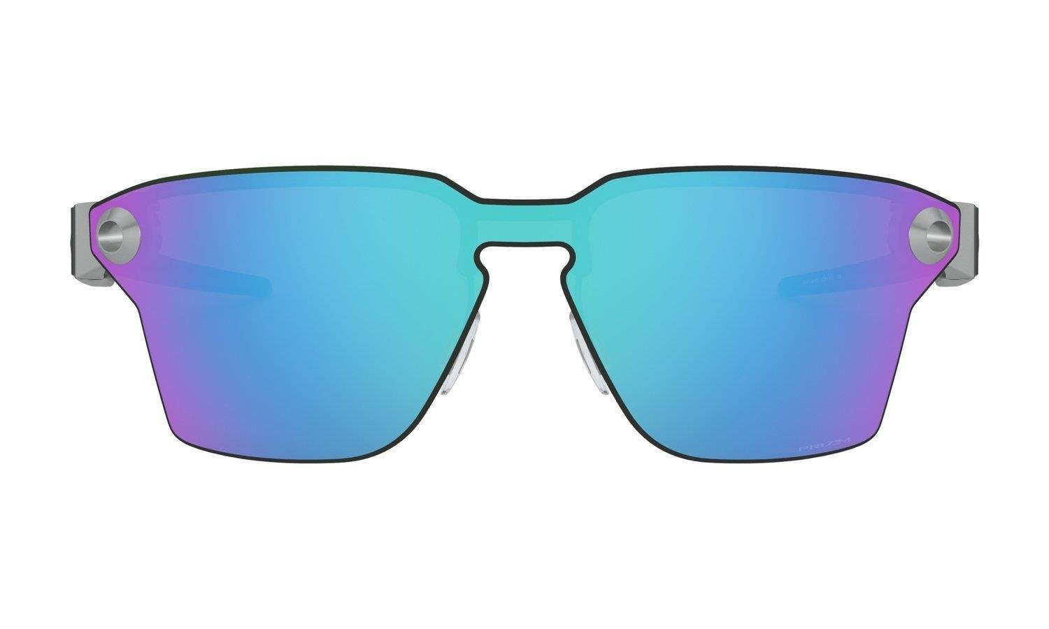 Oakley Okulary przeciwsłoneczne LUGPLATE Satin Chrome/Prizm Sapphire OO4139-03