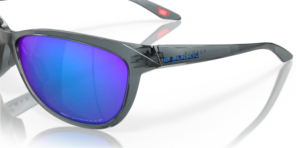 Oakley Sunglasses PASQUE Crystal Black, Prizm Sapphire Polarized OO9222-02