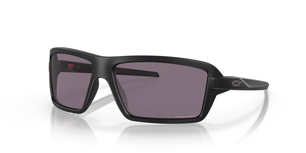 Oakley Sunglasses CABLES OO9129-01 Matte Black, Prizm Grey