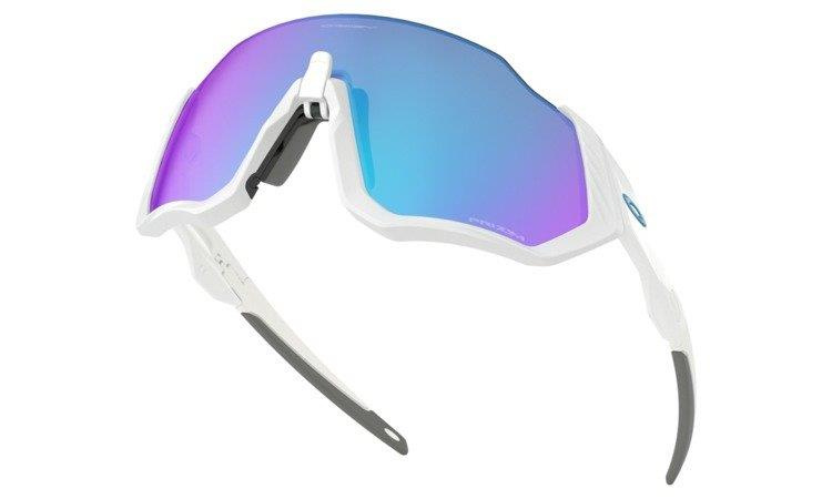 Oakley Okulary Przeciwsłoneczne FLIGHT JACKET Matte White/Prizm Sapphire OO9401-02