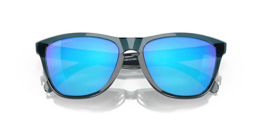 Oakley Okulary przeciwsłoneczne FROGSKINS Crystal Black/Prizm Sapphire Polarized OO9013-F6