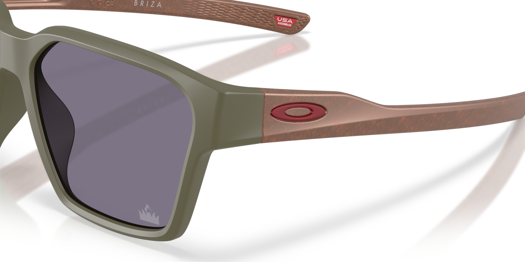 Oakley Okulary przeciwsłoneczne BRIZA Oakley X Fortnite™ Renegade Rider Matte Moss/Prizm Grey OO9497-44