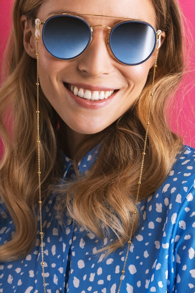 Łańcuszek do okularów marki Necks Golden Charms