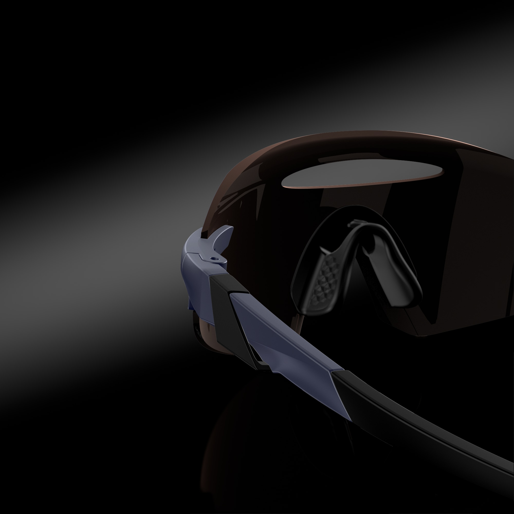 Oakley Okulary przeciwsłoneczne ENCODER ELLIPSE Matte Navy/ Prizm Sapphire OO9407-04