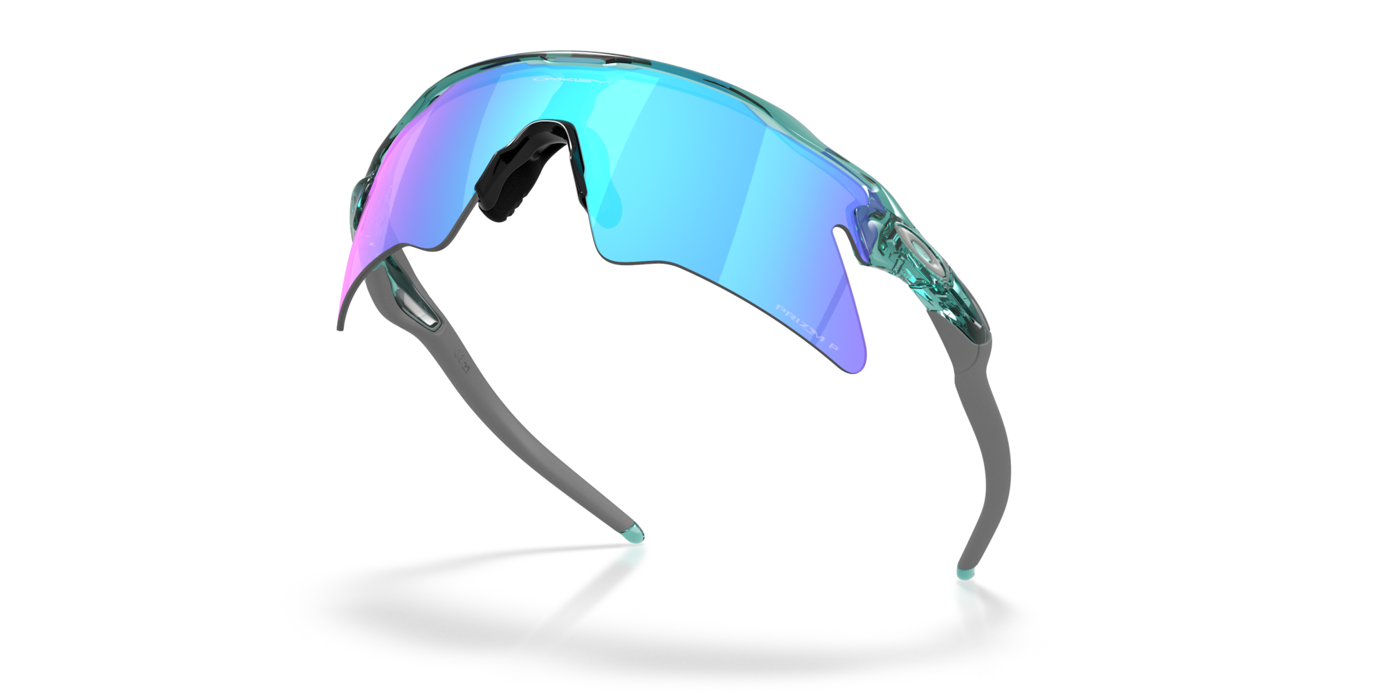 Oakley Sunglasses RADAR EV HEATER Transparent Pacific/Prizm Sapphire Polarized OO9541-09