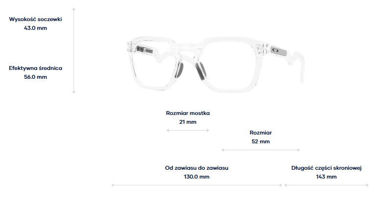 Oakley Optical frame HSTN SQ RX OX8208-02