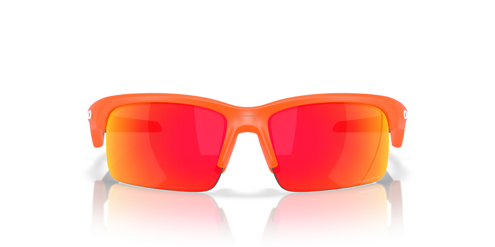 Oakley Okulary przeciwsłoneczne Dziecięce CAPACITOR Matte Neon Orange / Prizm Ruby OJ9013-07