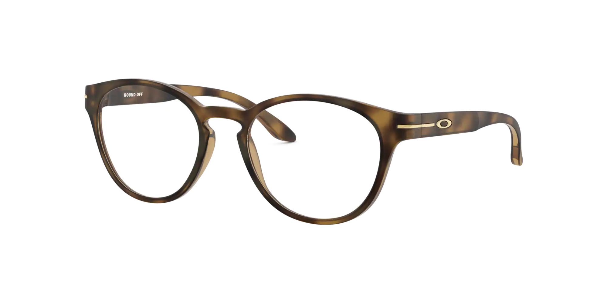 Oakley Okulary korekcyjne Dziecięce ROUND OFF Satin Brown Tortoise OY8017-02