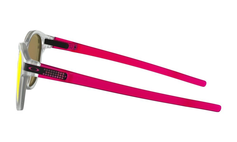 Oakley Okulary przeciwsłoneczne LATCH Matte Clear/Prizm Ruby OO9265-47