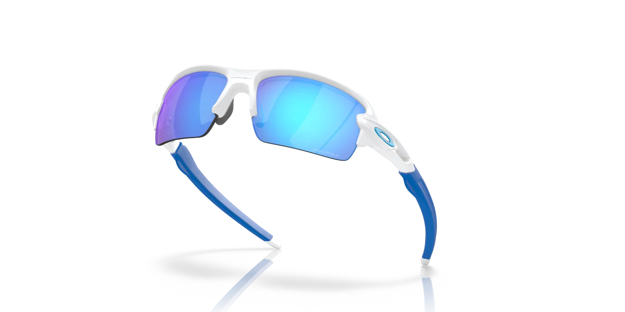 Oakley Okulary przeciwsłoneczne Flak XS Matte White, Prizm Sapphire OJ9005-16