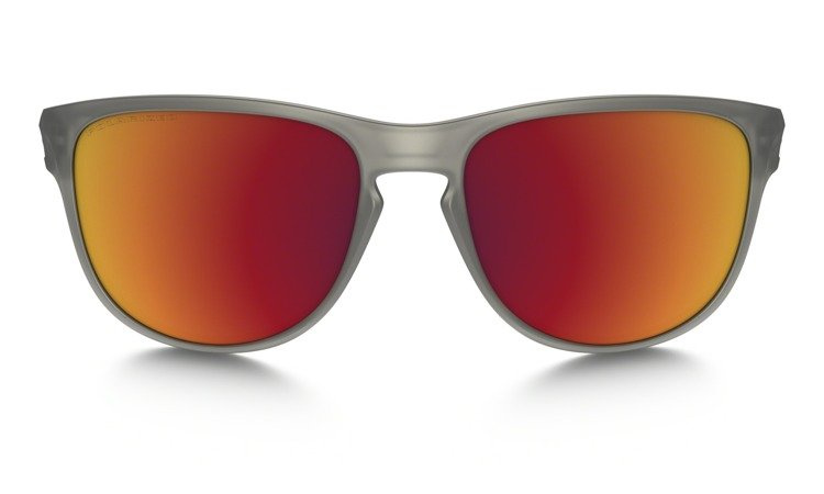 Oakley Sunglasses SLIVER R Matte Grey/Torch Iridium Polarized OO9342-03