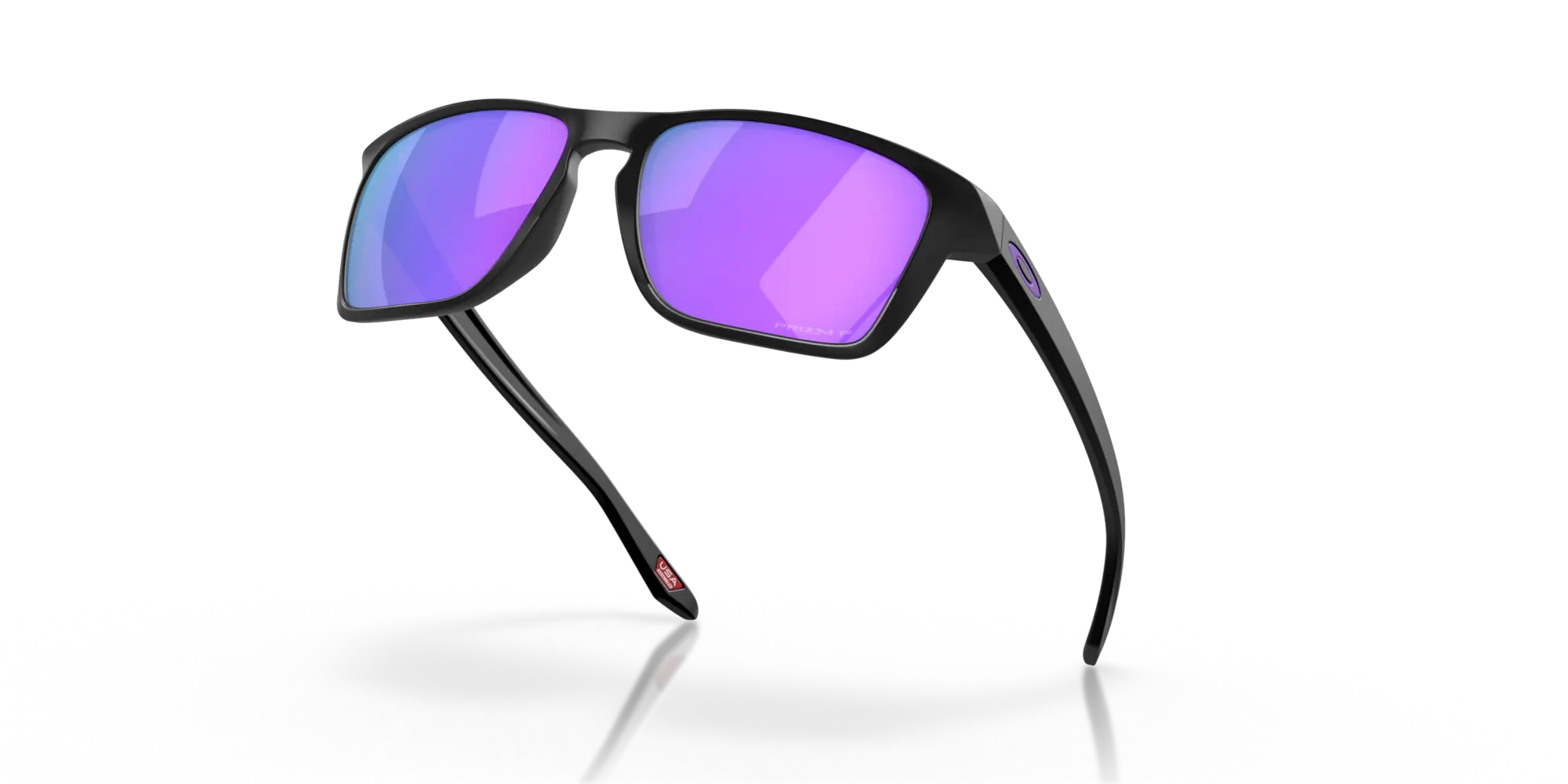 Oakley Okulary przeciwsłoneczne SYLAS Matte Black/Prizm Violet Polarized OO9448-13
