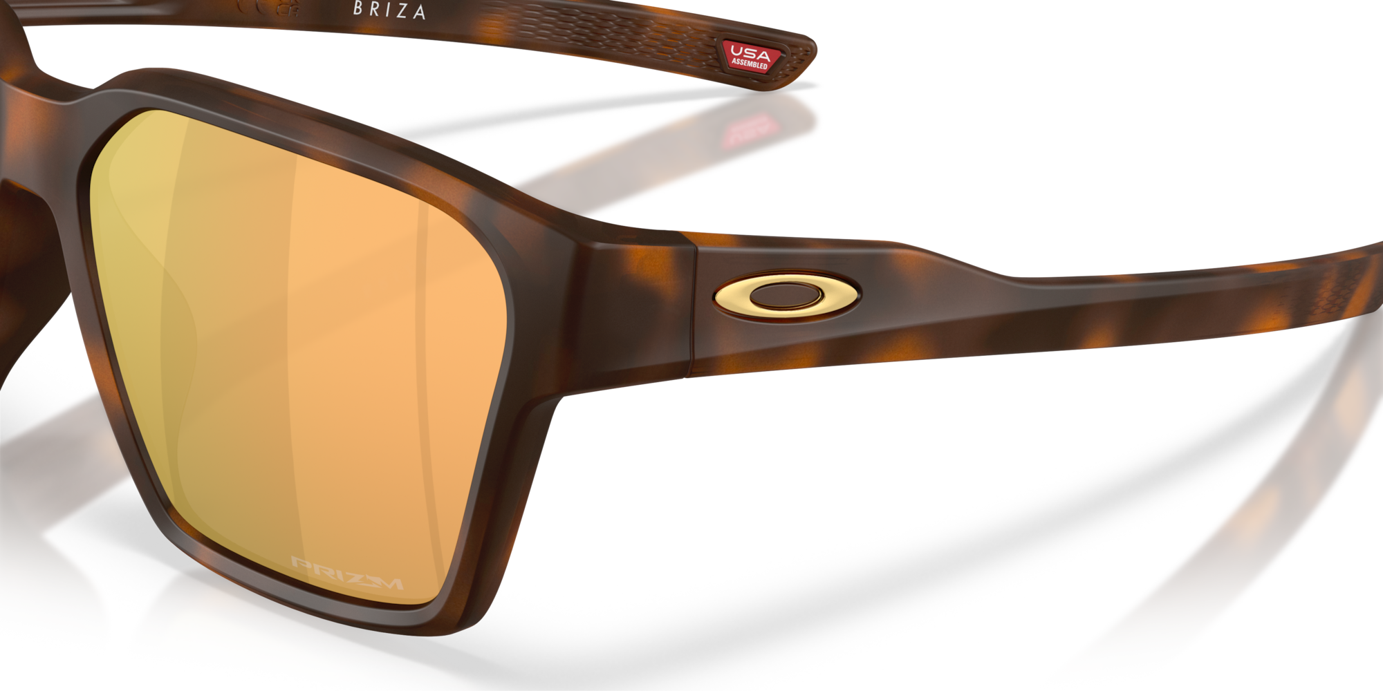Oakley Okulary przeciwsłoneczne Briza Matte Tortoise Dark Amber / Prizm Rose Gold OO9497-06