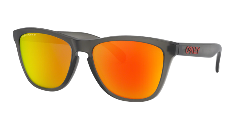 Oakley Okulary przeciwsłoneczne FROGSKINS Matte Grey Smoke/Prizm Ruby Polarized OO9013-F8