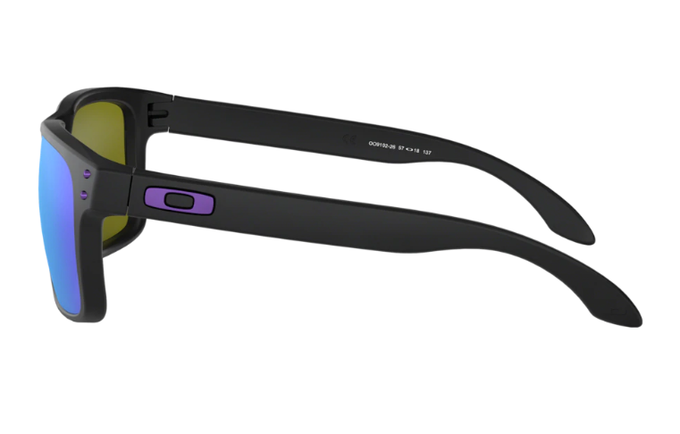 Oakley Okulary Przeciwsłoneczne JULIAN WILSON SIGNATURE SERIES HOLBROOK Matte Black/Violet Iridium OO9102-26