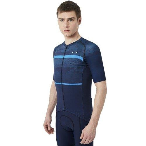 OAKLEY Koszulka kolarska JB Road Jersey Atomic Blue 434051-6B2