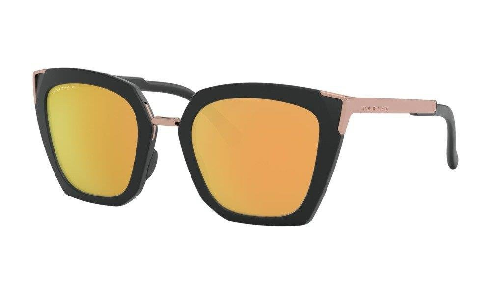 Oakley Okulary przeciwsłoneczne SIDE SWEPT Velvet Black/Prizm Rose Gold Polarized OO9445-04